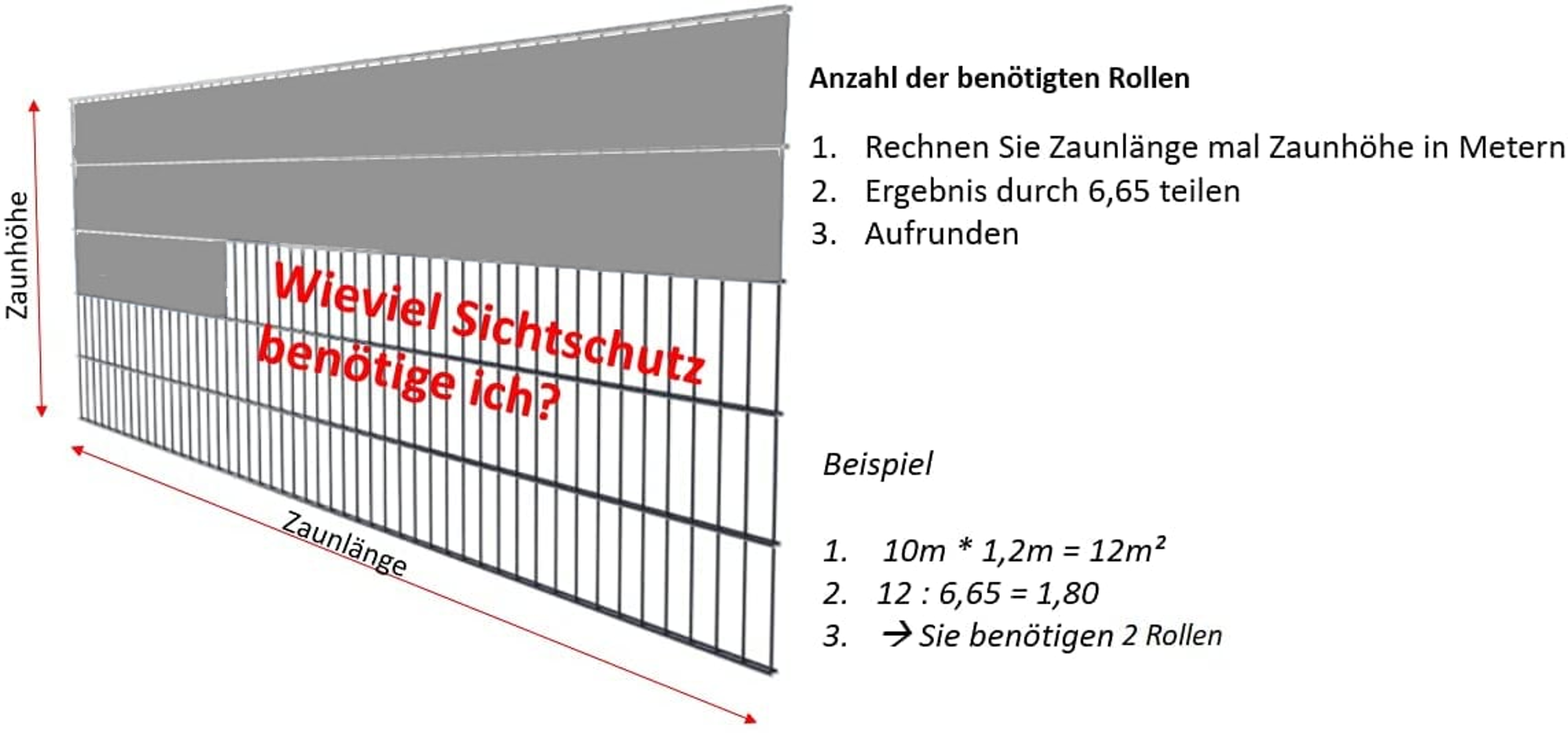 Sichtschutzstreifen für Doppelstabmatten GRAU 35 m