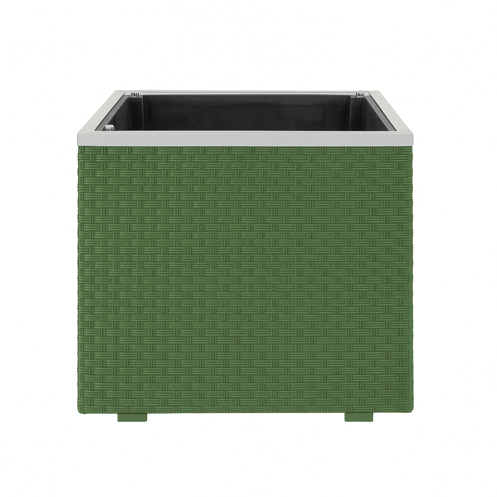 Blumenkasten mit Wasserspeicher 125x39x43 cm