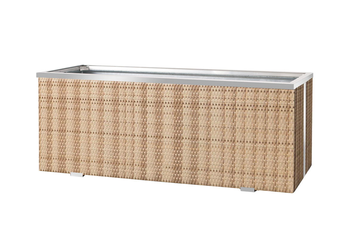 Rattan Pflanzkübel 130 x 40 x 45 cm