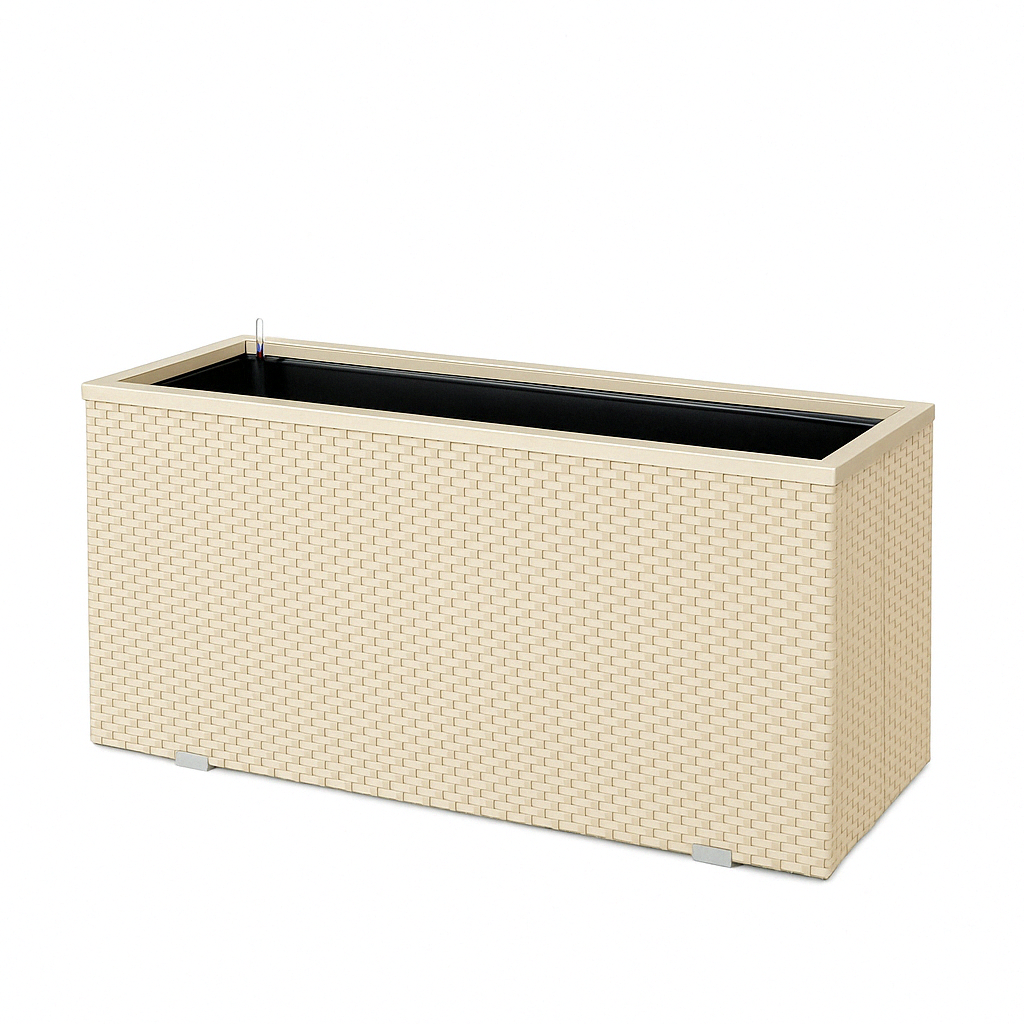 Blumenkasten mit Wasserspeicher 125x39x43 cm